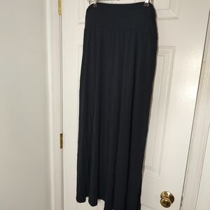 Stretchy Black Maxi Skirt